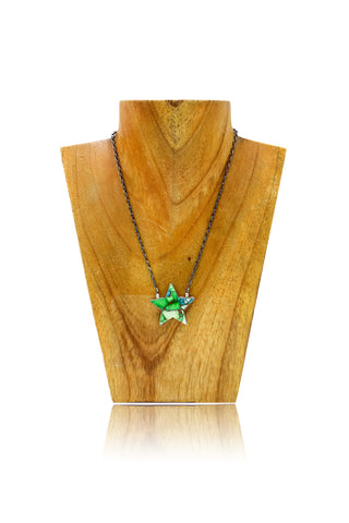 Star Necklace - Peacock Dahlia