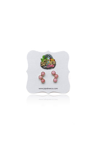 Kenzie Studs - Pink Conch
