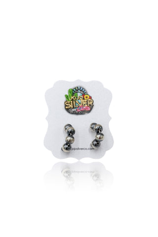 Navajo Pearl Hoops