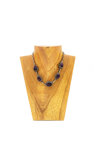 Choker Necklace - Purple Spiny Oyster