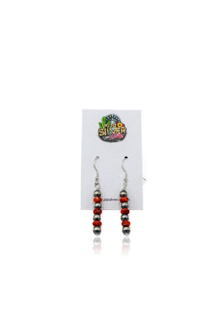Summer Earrings - Red Spiny