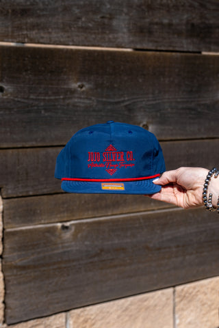 Aztec Snap-Back - Red and Blue