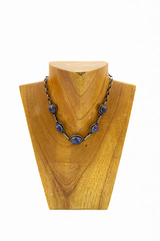 Choker Necklace - Purple Mojave