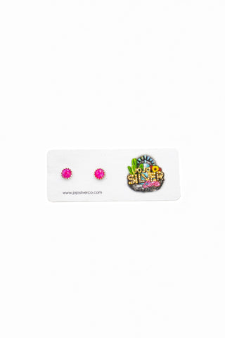 Bali Studs - Pink Opal