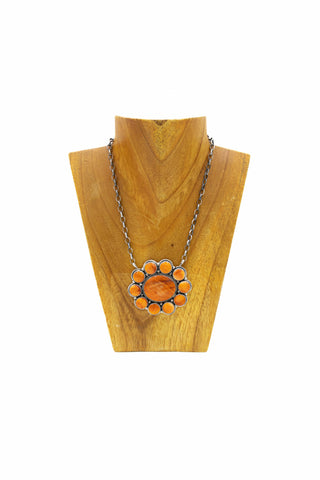 Retro Flower Necklace - #4