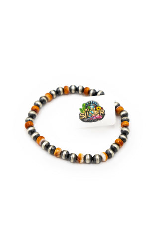 Orange Spiny Stretchy Bracelet