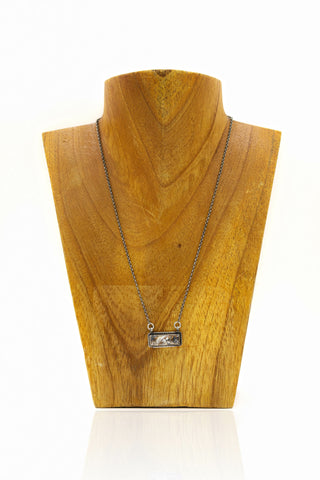 Small Bar Necklace - White Buffalo