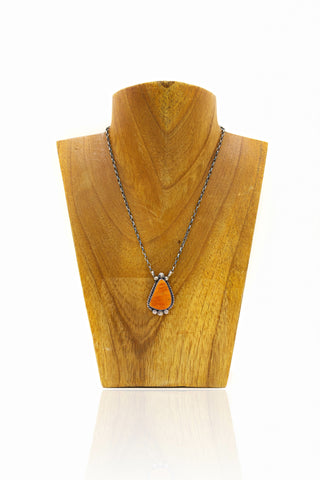 Aubrie Necklace - Orange Spiny Oyster
