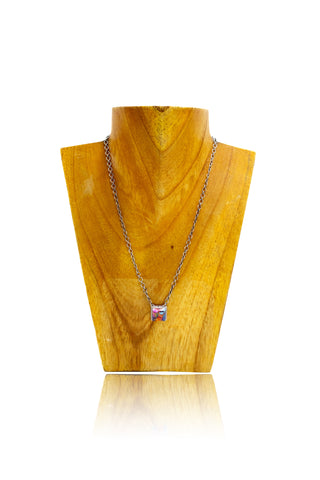 Paisley Necklace - Pink Dahlia