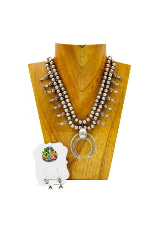Sterling Squash Blossom Set