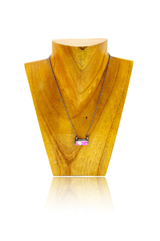 Small Bar Necklace - Cotton Candy
