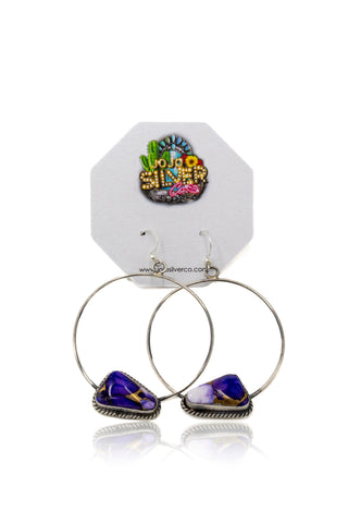 Wynter Hoops - Lavender Dahlia