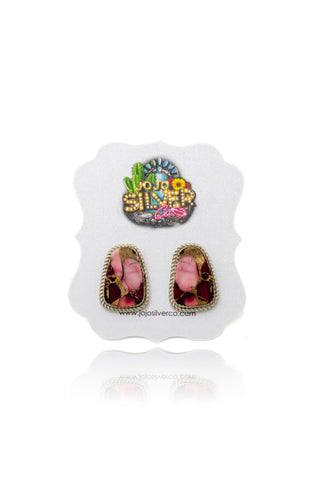 Addison Studs - Dahlia Rose