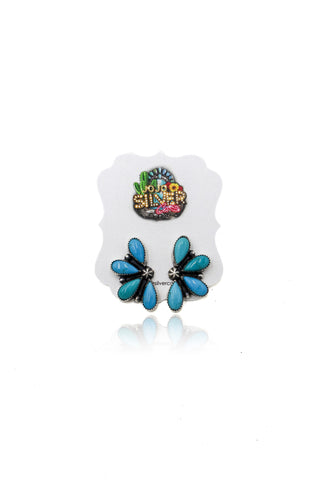 Brit Studs - Kingman Turquoise