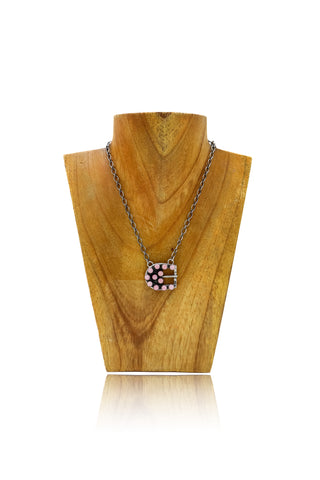 Buckle Necklace - Pink Conch