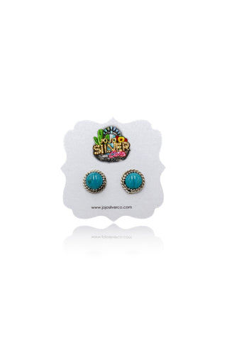 Sherry Studs - Kingman Turquoise