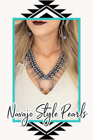 Navajo Style Pearls