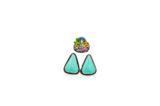 Free Form Studs - Kingman Turquoise